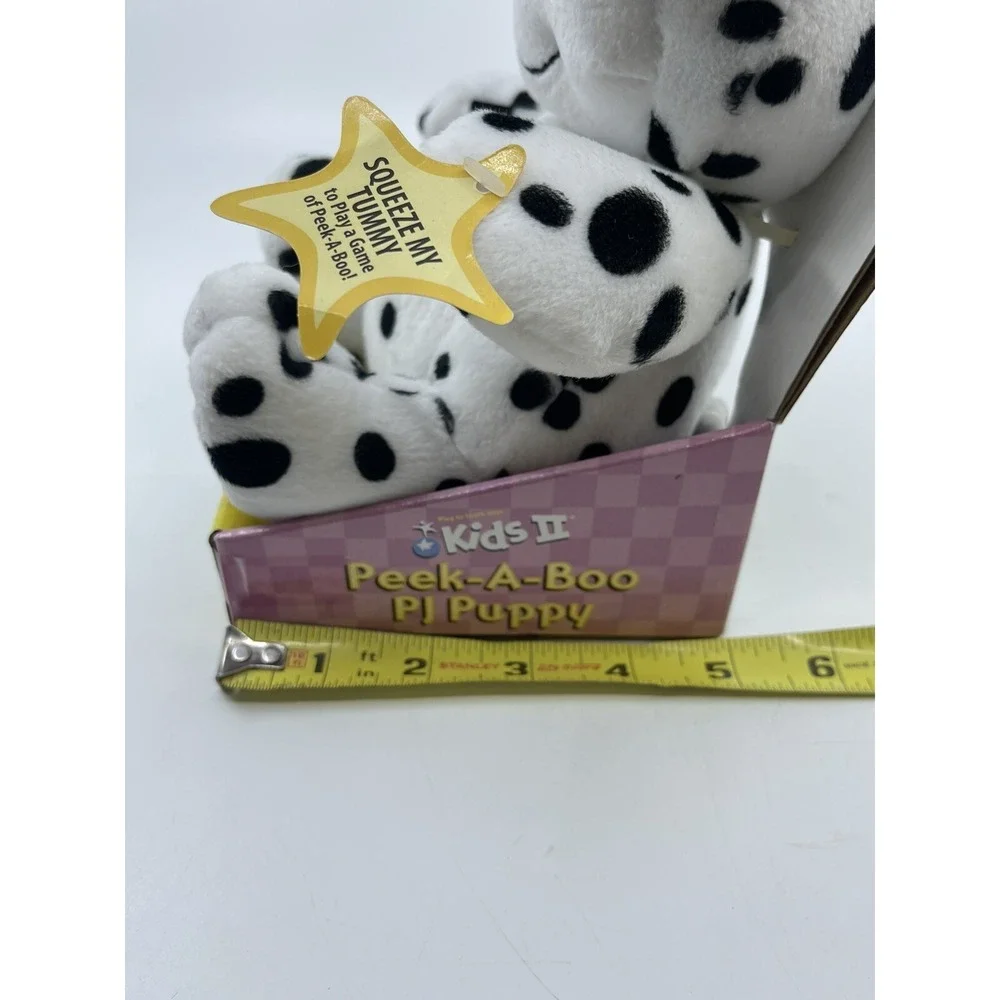 Kids 2 Peek-A-Boo PJ Puppy Dog Play To Learn Soft Toys Floppy Ears Dalmatian